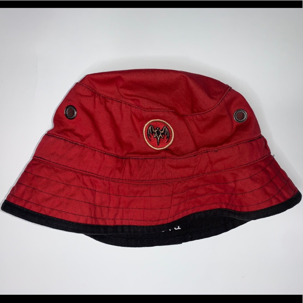 Bacardi Rum Embroidered Bat Logo Bucket Hat